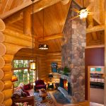 Interior of cabin at Alpine Village Jasper