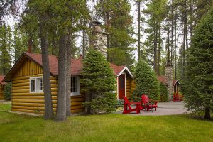 Exterior of cabin at Alpine Village Jasper