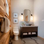 Bathroom of the Executive One Bedroom Cabin