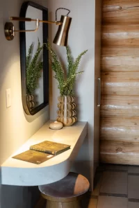 Interior of Executive One Bedroom Cabin