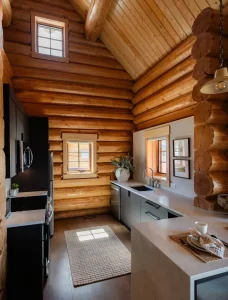 Kitchen of the Executive One Bedroom Cabin