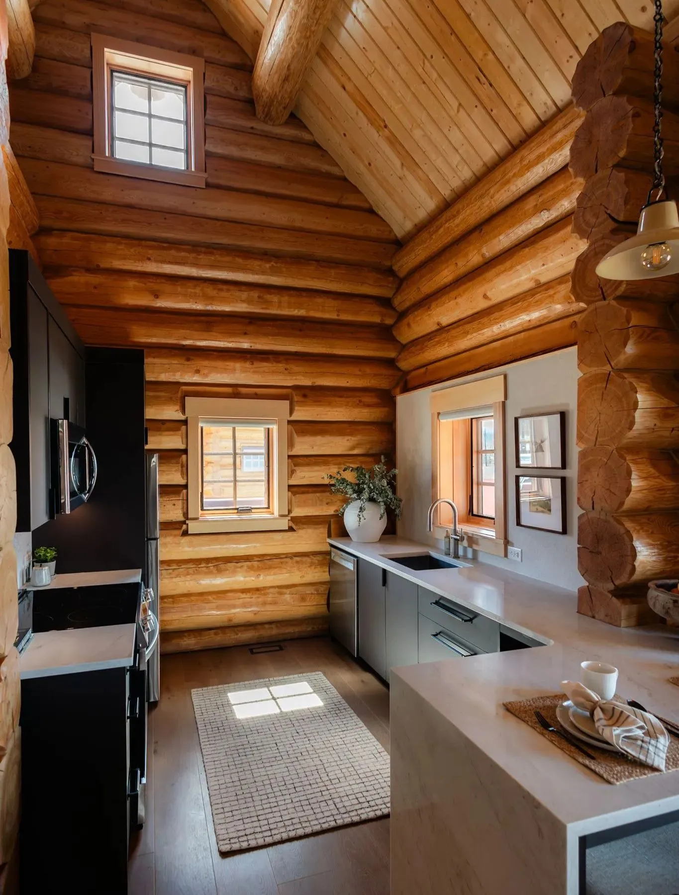 Kitchen of the Executive One Bedroom Cabin