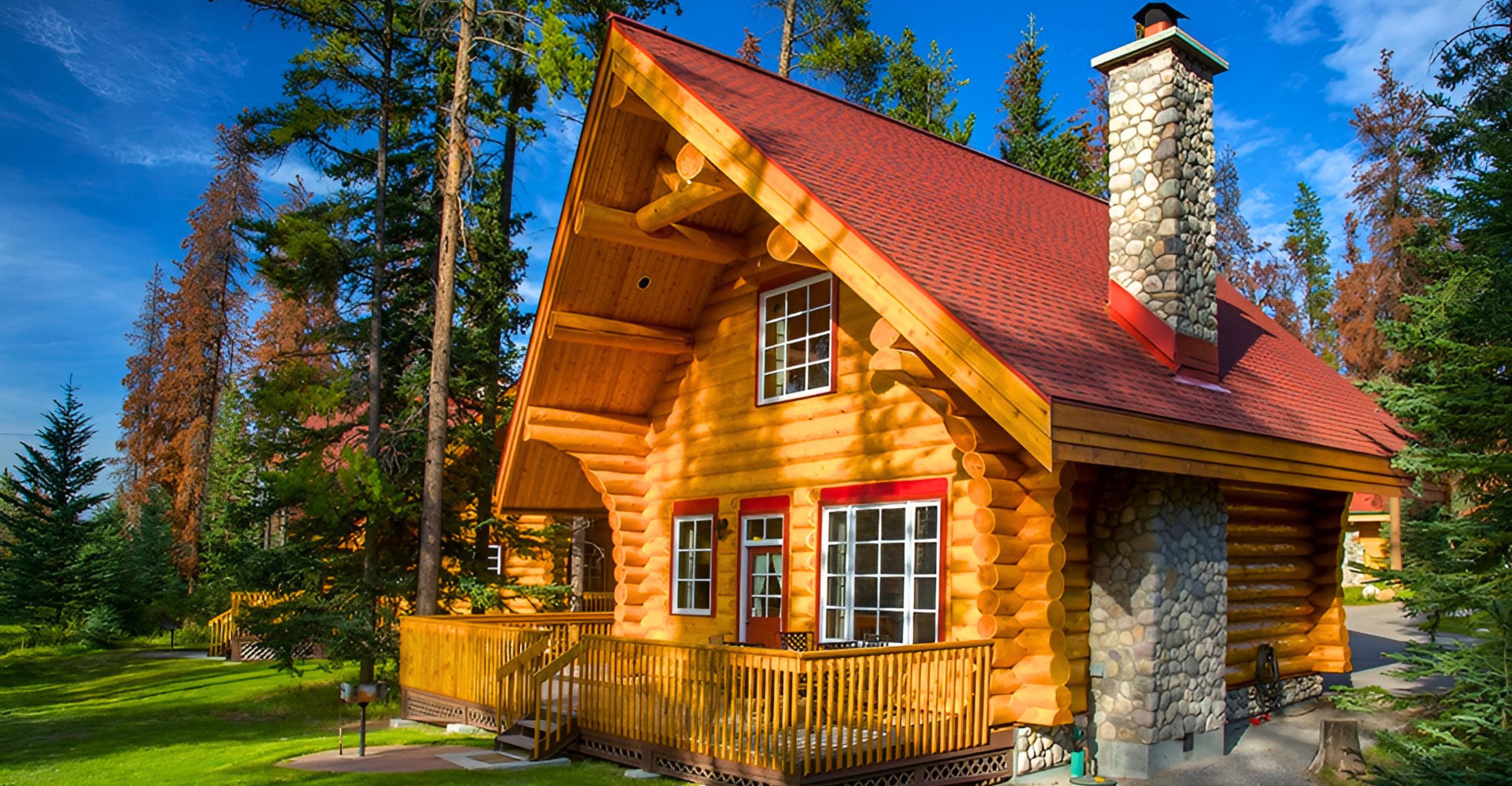 Deluxe family cabin at Alpine Village Jasper